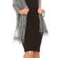 Sakkas Mari Women's Large Lightweight Soft Lace Scarf Wrap Shawl Floral and Fringe