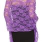 Sakkas Mari Women's Large Lightweight Soft Lace Scarf Wrap Shawl Floral and Fringe