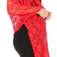 Sakkas Mari Women's Large Lightweight Soft Lace Scarf Wrap Shawl Floral and Fringe