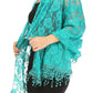 Sakkas Mari Women's Large Lightweight Soft Lace Scarf Wrap Shawl Floral and Fringe