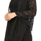 Sakkas Mari Women's Large Lightweight Soft Lace Scarf Wrap Shawl Floral and Fringe