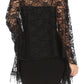Sakkas Mari Women's Large Lightweight Soft Lace Scarf Wrap Shawl Floral and Fringe