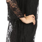 Sakkas Mari Women's Large Lightweight Soft Lace Scarf Wrap Shawl Floral and Fringe