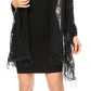 Sakkas Mari Women's Large Lightweight Soft Lace Scarf Wrap Shawl Floral and Fringe
