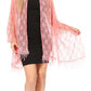 Sakkas Mari Women's Large Lightweight Soft Lace Scarf Wrap Shawl Floral and Fringe