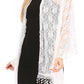 Sakkas Mari Women's Large Lightweight Soft Lace Scarf Wrap Shawl Floral and Fringe