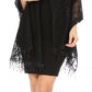 Sakkas Mari Women's Large Lightweight Soft Lace Scarf Wrap Shawl Floral and Fringe
