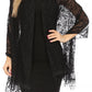 Sakkas Mari Women's Large Lightweight Soft Lace Scarf Wrap Shawl Floral and Fringe