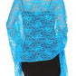 Sakkas Mari Women's Large Lightweight Soft Lace Scarf Wrap Shawl Floral and Fringe
