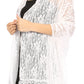 Sakkas Mari Women's Large Lightweight Soft Lace Scarf Wrap Shawl Floral and Fringe