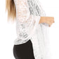 Sakkas Mari Women's Large Lightweight Soft Lace Scarf Wrap Shawl Floral and Fringe