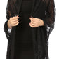 Sakkas Mari Women's Large Lightweight Soft Lace Scarf Wrap Shawl Floral and Fringe