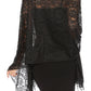 Sakkas Mari Women's Large Lightweight Soft Lace Scarf Wrap Shawl Floral and Fringe