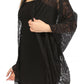Sakkas Mari Women's Large Lightweight Soft Lace Scarf Wrap Shawl Floral and Fringe