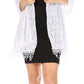 Sakkas Mari Women's Large Lightweight Soft Lace Scarf Wrap Shawl Floral and Fringe
