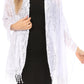 Sakkas Mari Women's Large Lightweight Soft Lace Scarf Wrap Shawl Floral and Fringe