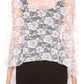 Sakkas Mari Women's Large Lightweight Soft Lace Scarf Wrap Shawl Floral and Fringe