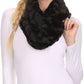 Sakkas Abhy Soft Fall Winter Furry Infinity Wrap Scarf