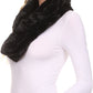 Sakkas Abhy Soft Fall Winter Furry Infinity Wrap Scarf