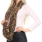 Sakkas Abhy Soft Fall Winter Furry Infinity Wrap Scarf