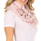 Sakkas Abhy Soft Fall Winter Furry Infinity Wrap Scarf