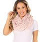 Sakkas Abhy Soft Fall Winter Furry Infinity Wrap Scarf