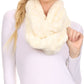 Sakkas Abhy Soft Fall Winter Furry Infinity Wrap Scarf