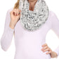 Sakkas Abhy Soft Fall Winter Furry Infinity Wrap Scarf