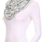 Sakkas Abhy Soft Fall Winter Furry Infinity Wrap Scarf