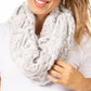 Sakkas Abhy Soft Fall Winter Furry Infinity Wrap Scarf