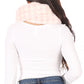 Sakkas Abir Soft Furry Reversible Short Twist Wrap Around Infinity Scarf