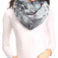 Sakkas Abir Soft Furry Reversible Short Twist Wrap Around Infinity Scarf