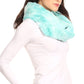 Sakkas Abir Soft Furry Reversible Short Twist Wrap Around Infinity Scarf