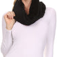 Sakkas Abir Soft Furry Reversible Short Twist Wrap Around Infinity Scarf