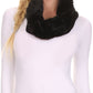 Sakkas Abir Soft Furry Reversible Short Twist Wrap Around Infinity Scarf