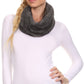 Sakkas Abir Soft Furry Reversible Short Twist Wrap Around Infinity Scarf