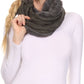 Sakkas Abir Soft Furry Reversible Short Twist Wrap Around Infinity Scarf