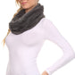 Sakkas Abir Soft Furry Reversible Short Twist Wrap Around Infinity Scarf