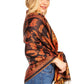 Sakkas Gianna Women's Silky Soft Reversible Floral Woven Pashmina Scarf Shawl Wrap