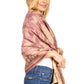 Sakkas Gianna Women's Silky Soft Reversible Floral Woven Pashmina Scarf Shawl Wrap