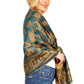 Sakkas Gianna Women's Silky Soft Reversible Floral Woven Pashmina Scarf Shawl Wrap