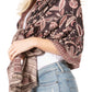 Sakkas Gianna Women's Silky Soft Reversible Floral Woven Pashmina Scarf Shawl Wrap