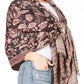Sakkas Gianna Women's Silky Soft Reversible Floral Woven Pashmina Scarf Shawl Wrap