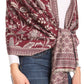 Sakkas Gianna Women's Silky Soft Reversible Floral Woven Pashmina Scarf Shawl Wrap