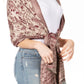Sakkas Gianna Women's Silky Soft Reversible Floral Woven Pashmina Scarf Shawl Wrap