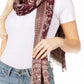 Sakkas Gianna Women's Silky Soft Reversible Floral Woven Pashmina Scarf Shawl Wrap