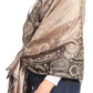 Sakkas Marga Women's Silky Soft Reversible Paisley Woven Pashmina Scarf Shawl Wrap