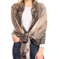 Sakkas Marga Women's Silky Soft Reversible Paisley Woven Pashmina Scarf Shawl Wrap
