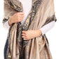 Sakkas Marga Women's Silky Soft Reversible Paisley Woven Pashmina Scarf Shawl Wrap