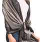 Sakkas Marga Women's Silky Soft Reversible Paisley Woven Pashmina Scarf Shawl Wrap
